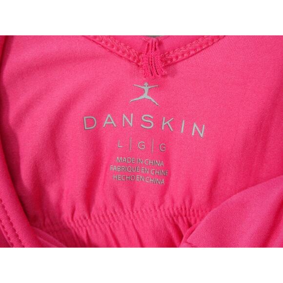Danskin Womens Pink Scallop Crop Tank Size L - Picture 2 of 11